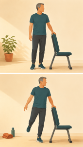 Equilibrio con cambio de peso