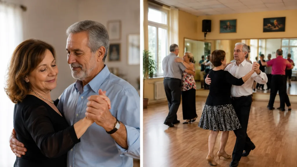 El baile de salón es media clase de equilibrio